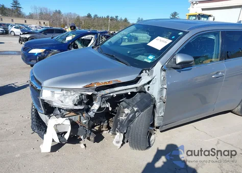 2014 Toyota Highlander Xle V6 из США, поврежденный, VIN 5TDJKRFH8ES027533